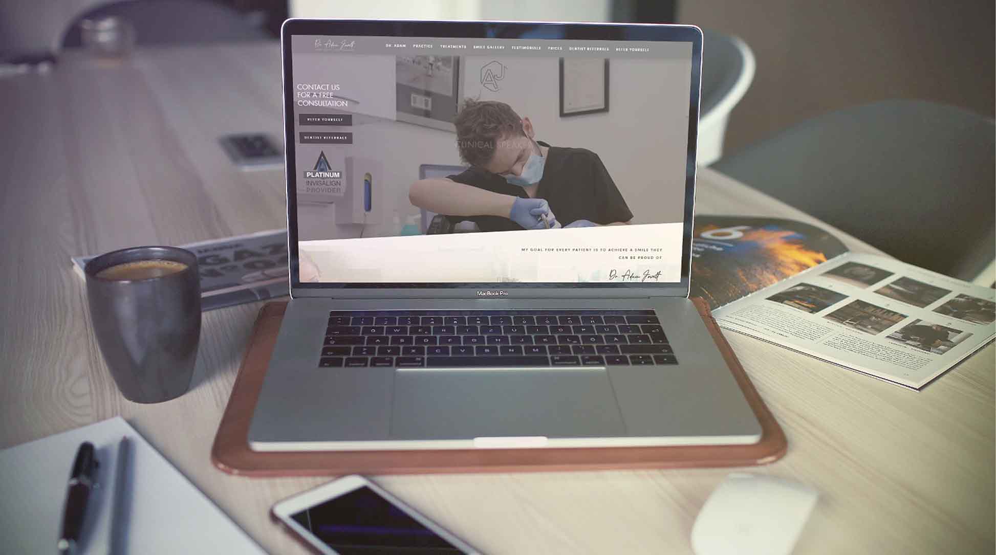 Dr Adam Jowett Website Case Study