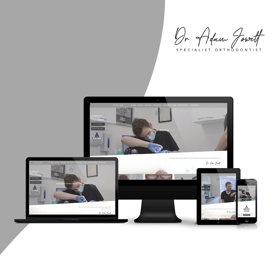 Dr Adam Joywett Website Design by Dimension Digital